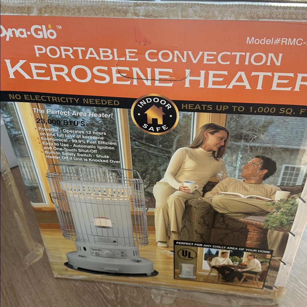 Portable Kerosene Heater - Silver